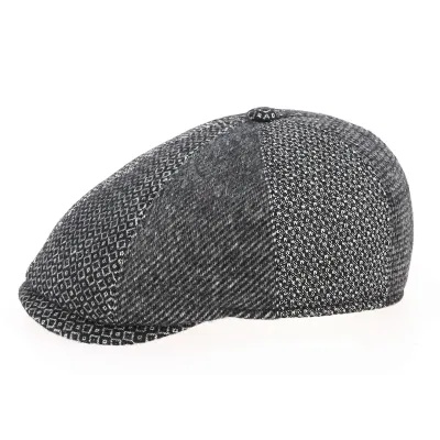 Casquette Vérone Hatteras Patchwork Laine Vierge - Traclet Reference : 11111 | Chapellerie Traclet