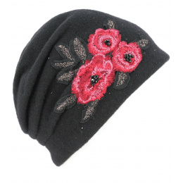 Montappone Wool Beanie Black - Traclet
