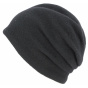 Montappone Wool Beanie Black - Traclet