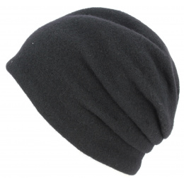 Montappone Wool Beanie Black - Traclet