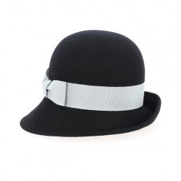 chapeau cloche noir