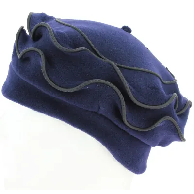 Women's Polar Beret Cordelle Navy - Traclet Reference: 11115 | Chapellerie Traclet