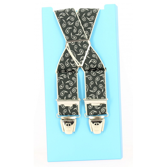 Fancy Caloire Khaki Suspenders - Traclet
