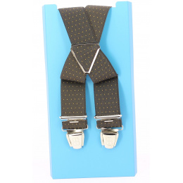 Vivans Fancy Brown Suspenders - Traclet