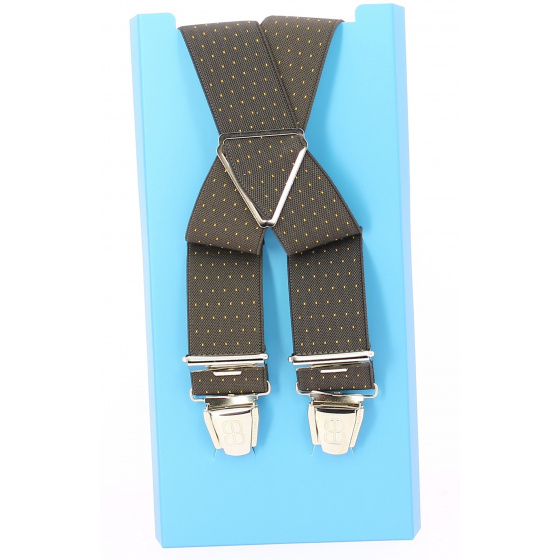 Vivans Fancy Brown Suspenders - Traclet
