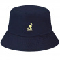 Navy Washed Cotton Bucket Hat - Kangol