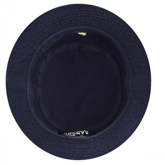 Navy Washed Cotton Bucket Hat - Kangol
