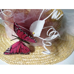 Canotier Papillon Sauvage / Unique creation by Ateliers de la Chapellerie TRACLET