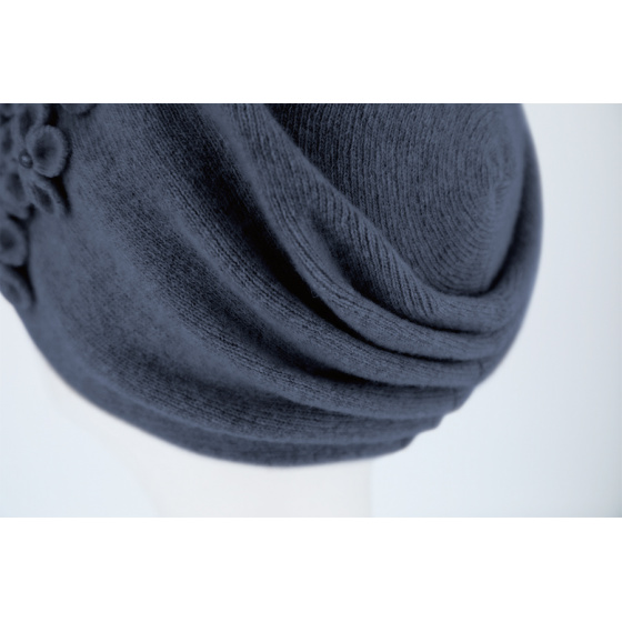 Women's Blue Kitty Beanie - Traclet Women's Blue Kitty Beanie - Traclet