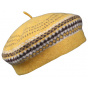 Yellow Wool Malibu Women's Beret - Traclet