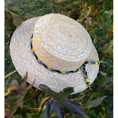 Woven wool boater hat / French Creation from TRACLET Millinery Workshops Reference: 11205 | Traclet Millinery