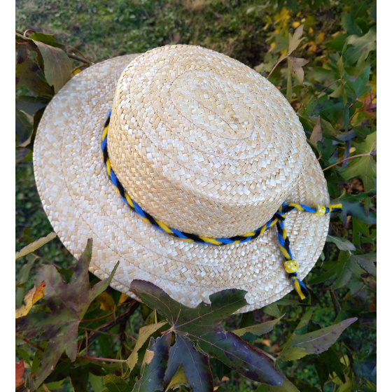 Woven boater hat for boys / French Creation from TRACLET Millinery Workshops