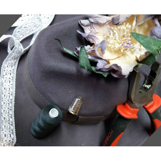 Fashionista Vintage Fedora Hat / French Creation from TRACLET Millinery Workshops