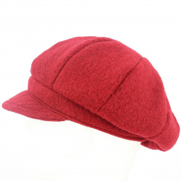 Casquette Gavroche Carla Laine Rouge - Traclet