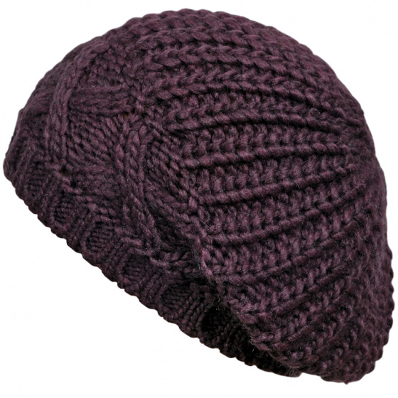 Burgundy Wool Cuffed Beanie - Traclet