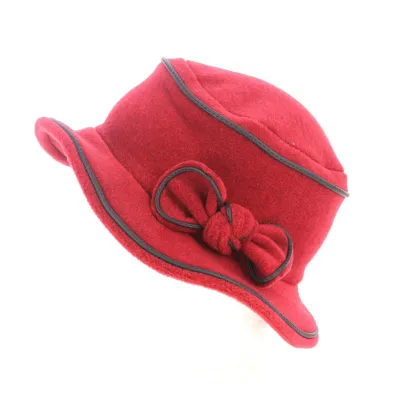 Red fleece bucket hat Reference: 11186 | Traclet Hatters
