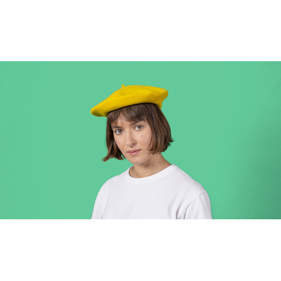 Beret basque Kopka - vert  chiné