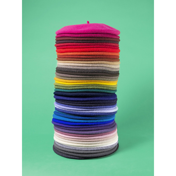 Beret basque Kopka - vert  chiné