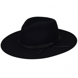 Traveller Piston Hat Felt Black - Bailey