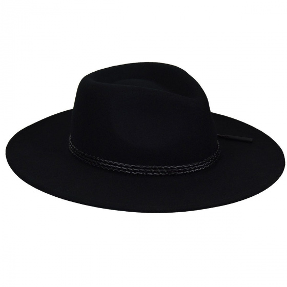 Chapeau Traveller Piston Feutre Noir - Bailey