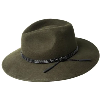 Chapeau Traveller Piston Feutre Olive - Bailey Reference : 11243 | Chapellerie Traclet