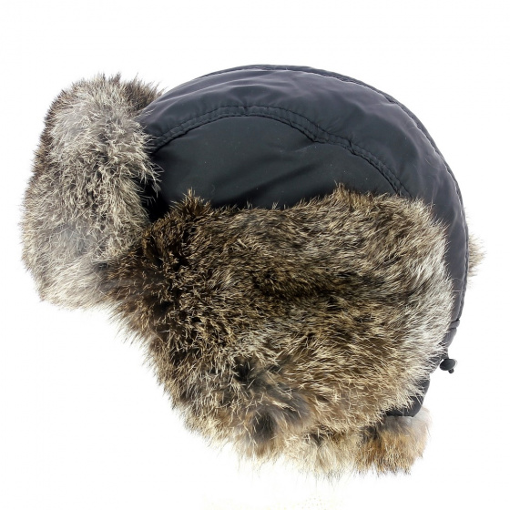 Chapka imperméable et poil de lapin Chapka imperméable et poil de lapin