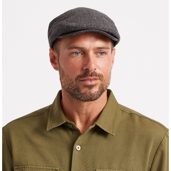 Casquette Hooligan Noir Gris - Brixton Casquette Hooligan Noir Gris - Brixton