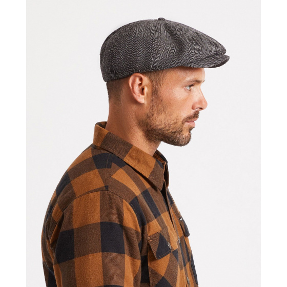 Brixton Brood Herringbone Beret Cap