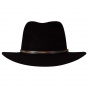 Leisure Time Black Fur Felt Hat - Akubra