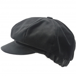 Cap Gavroche Anna Velvet Black - Traclet