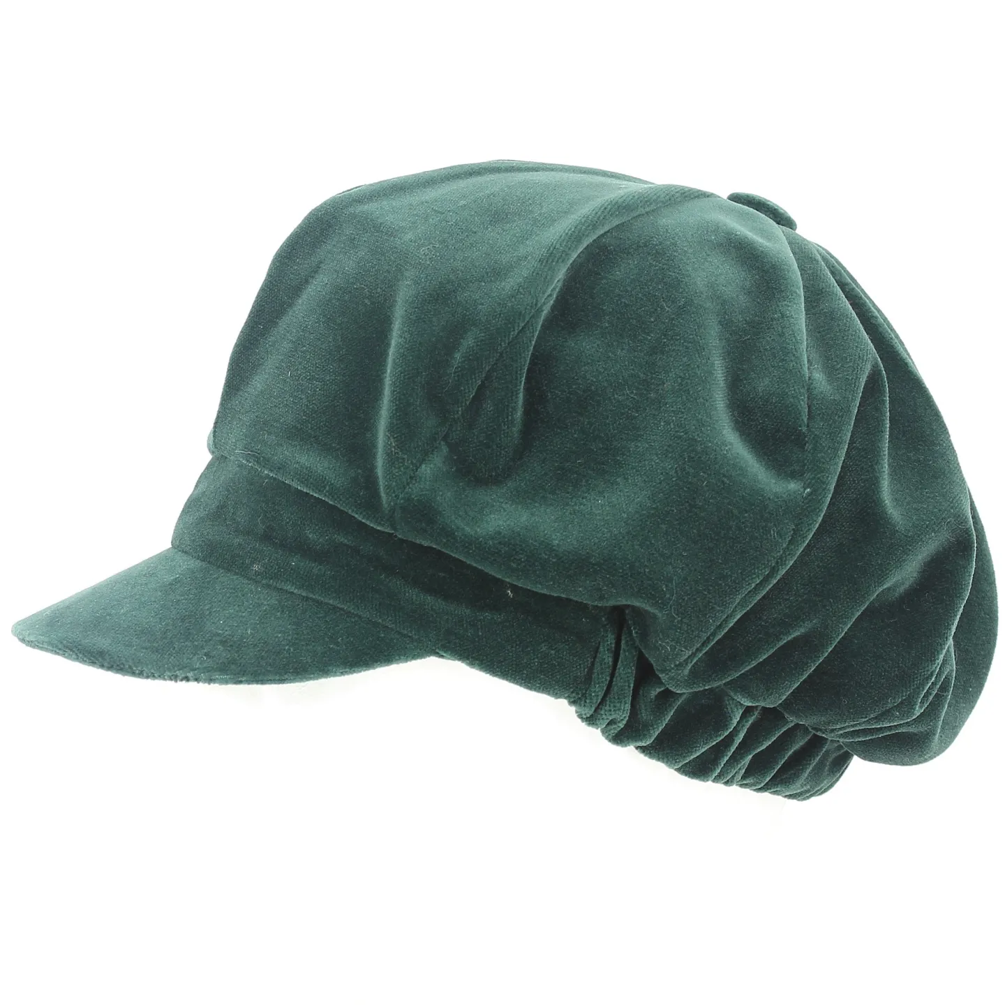 casquette gavroche velours -  Casquette Gavroche Anna Velours olive - Traclet Reference : 11268 | Chapellerie Traclet