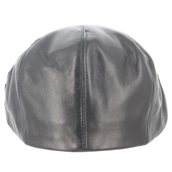 Casquette Plate Northland Cuir Noir - TRACLET