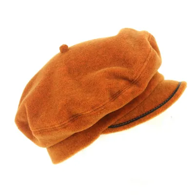 Rust fleece beret cap - Traclet Reference: 11175 | Traclet Hat Shop