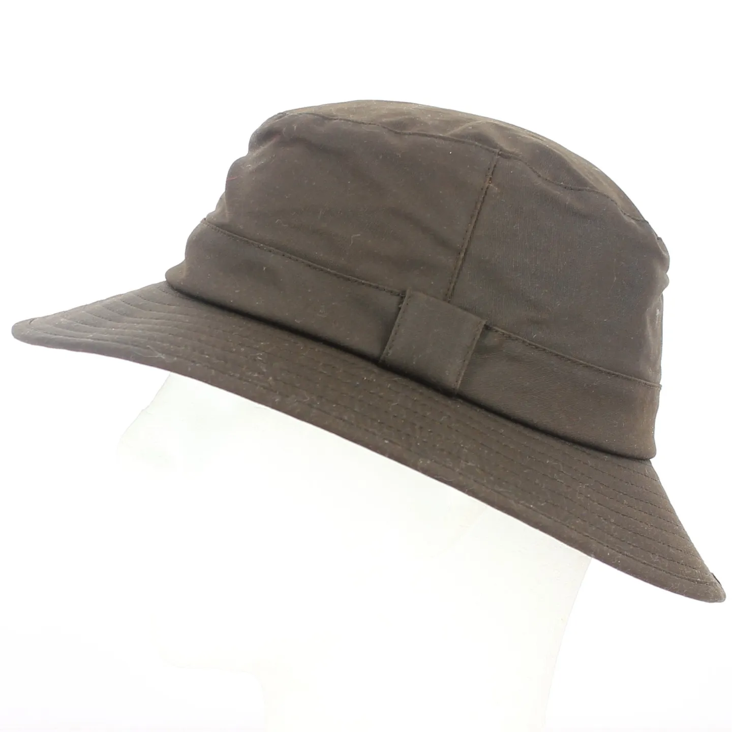 Brown Atkins waxed cotton bucket hat - Traclet Reference: 3302 | Traclet Hat Shop