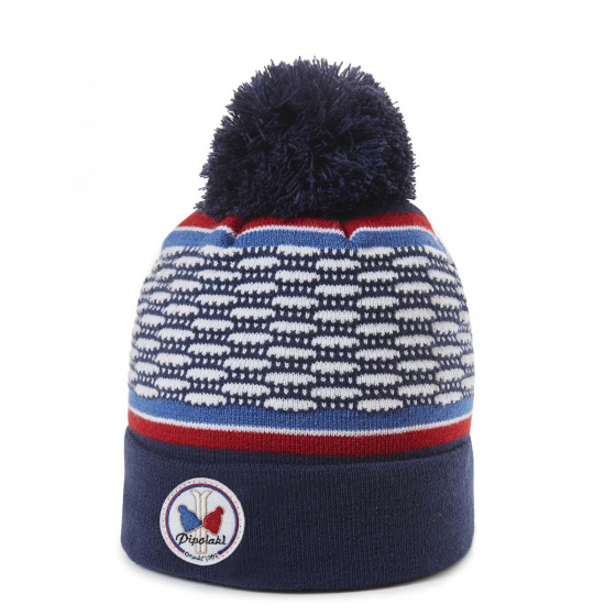 Navy Holda Pom Pom Beanie - Pipolaki