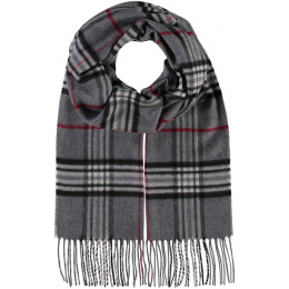 Grey Checkered Scarf