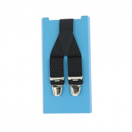Braces With Small White & Black Dots