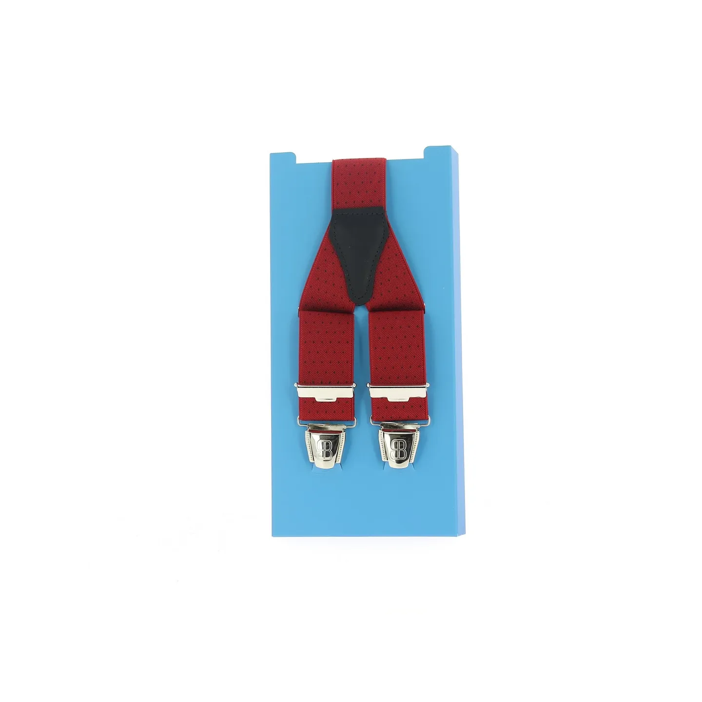 Bretelle rouge avec petits point noir Reference : 11388 | Chapellerie Traclet