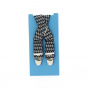 Black and white fancy suspenders
