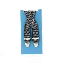 Black and white fancy suspenders Reference: 11394 | Traclet Hat Shop