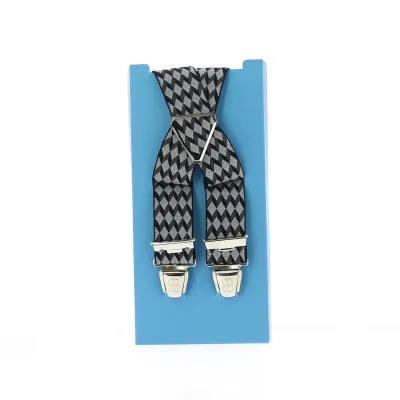 Bretelle fantaisie noir et blanche Reference : 11394 | Chapellerie Traclet