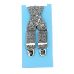 Gray Fancy Suspenders