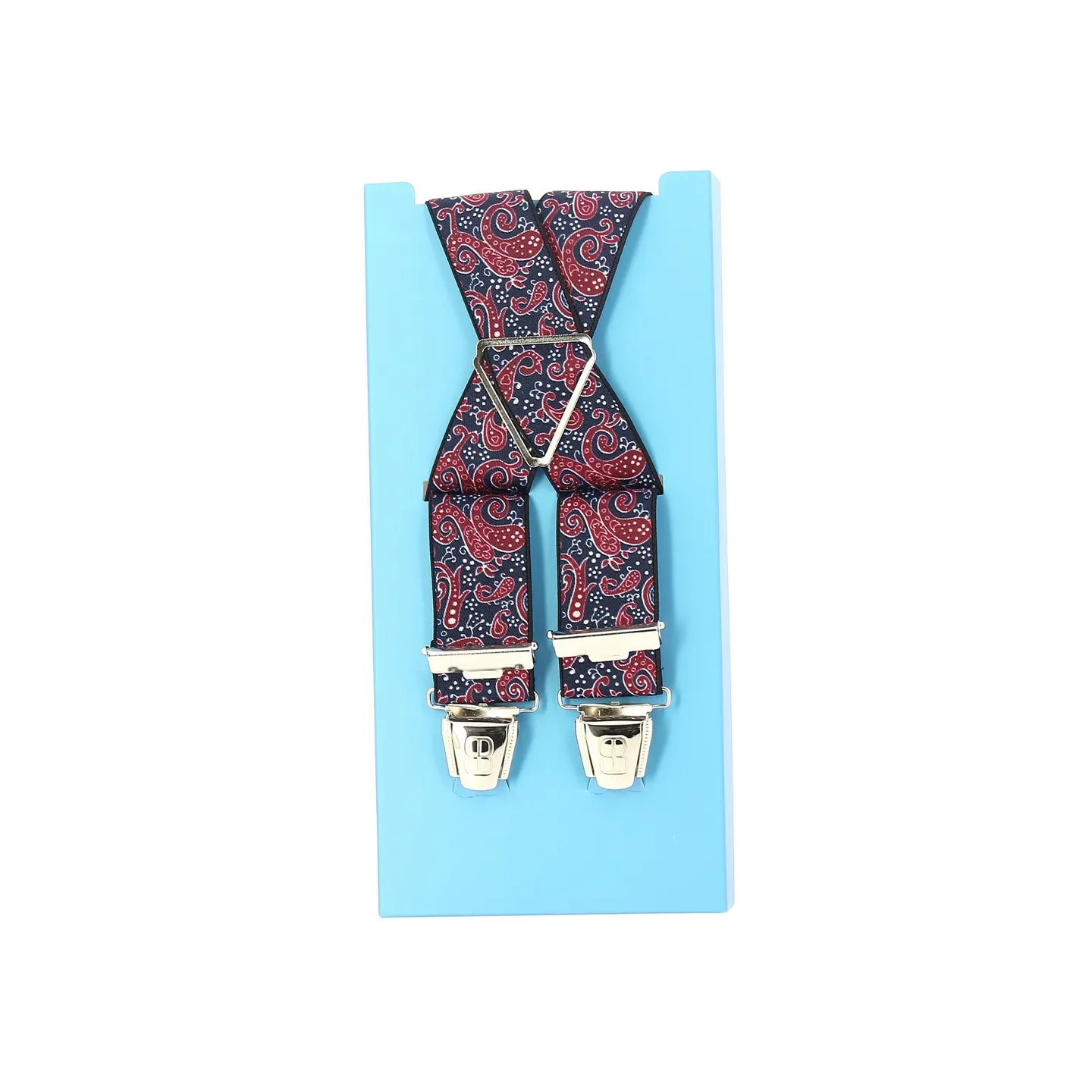 Fancy bandana-style suspenders - navy blue Reference: 11407 | Traclet Hat Shop