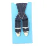 Fancy suspenders - Navy checkered | Traclet Hat Shop