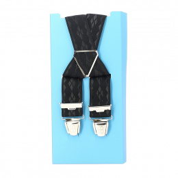 Fancy Suspenders - Black checkered