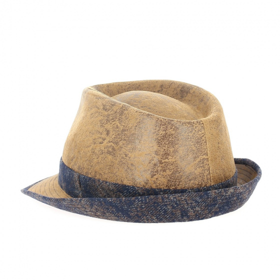 chapeaux trilby marron
