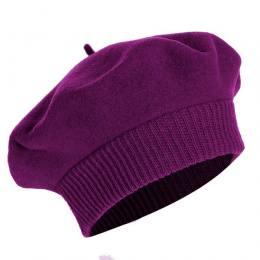 Beret Parisienne Héritage par Laulhère - Prune