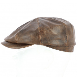 Cap made in france Houston aged leather - Crambes
