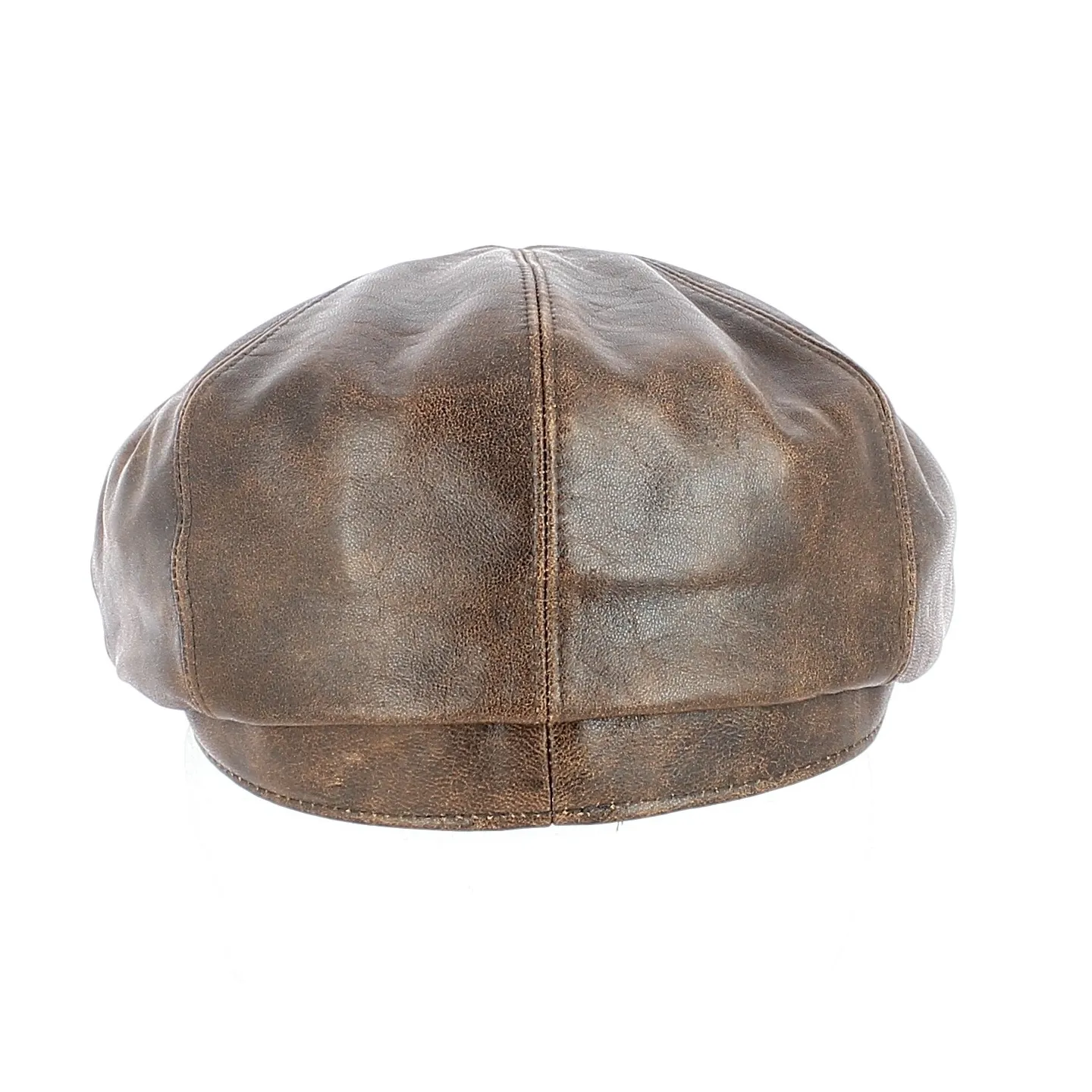 Casquette hatteras Houston cuir Vieilli - Crambes Reference : 11438 | Chapellerie Traclet