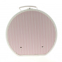 Hat box: pink and white stripes - Traclet